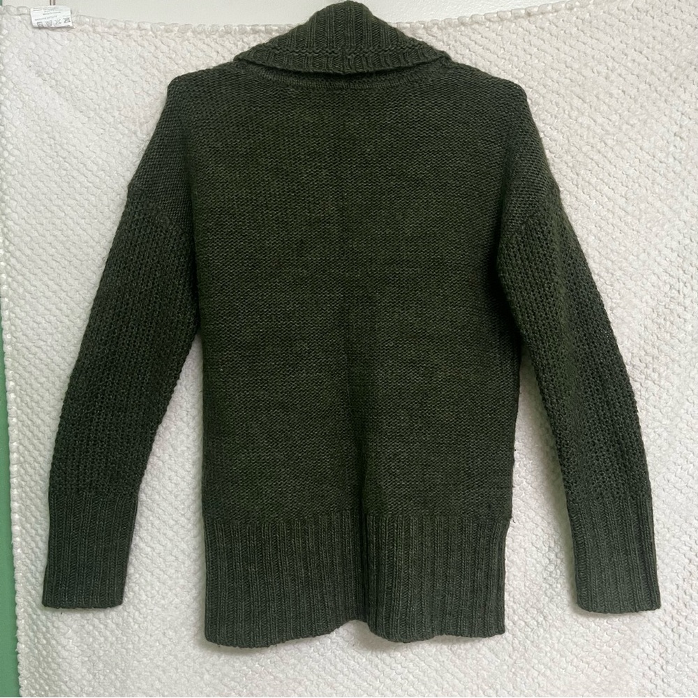Ann Taylor LOFT Wool Alpaca Blend Sweater Shawl Collar Pullover Large - Picture 8 of 9